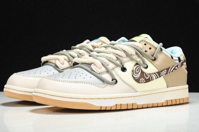 dunk low prm sb "cashew nut flower fl001