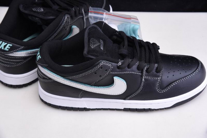 nike sb dunk lof Di*m*nd s*pply co black Di*m*nd bv1310-001