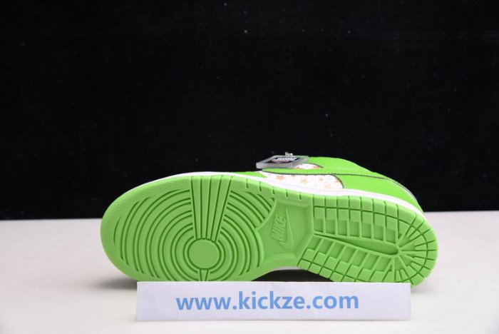 nike sb dunk low "s*upre*me - mean green" - dh3228-101