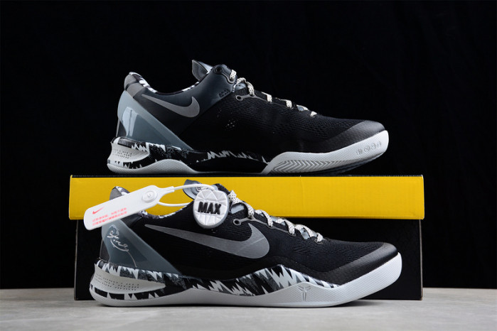 nike kobe 8 system philippines black silver - 613959-001