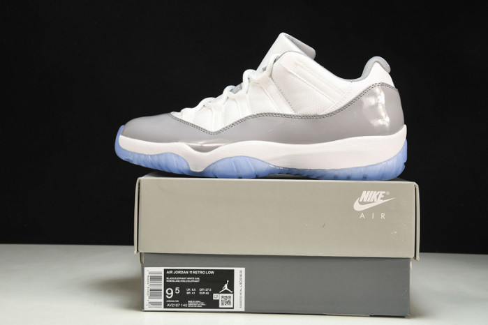 air jordan 11 low "cement grey" av2187-140