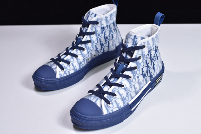 d1r* b23 oblique high top sneakers blue t004801-1055