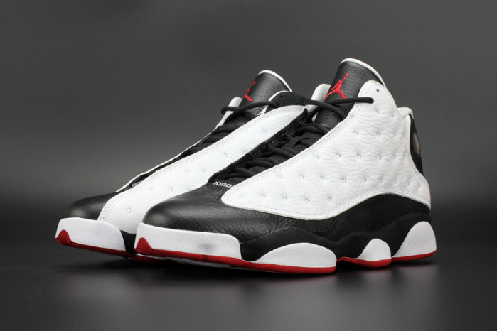 air jordan 13 retro "he got game" white/ black-true red mens 309259-104