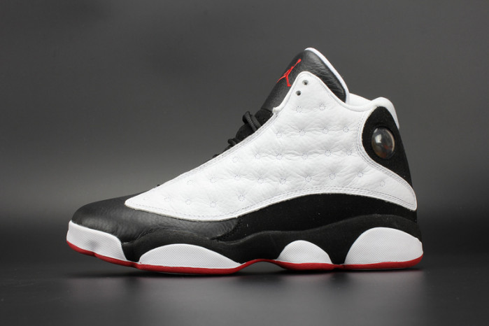 air jordan 13 retro "he got game" white/ black-true red mens 309259-104