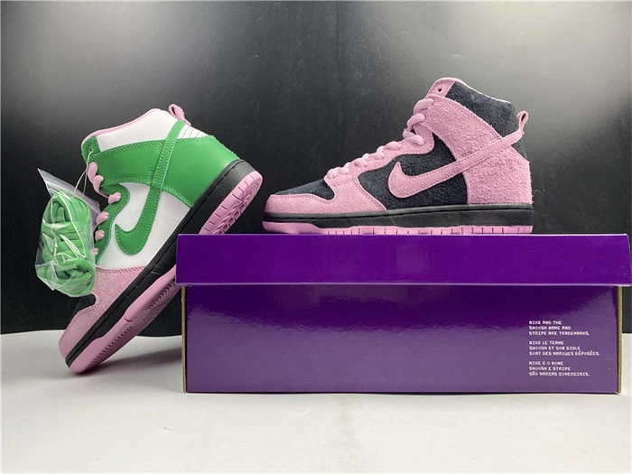 Vibrant Nike SB Dunk High Invert Celtics CU7349- 4888